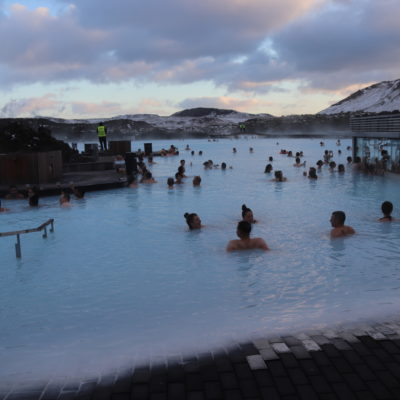 Soaking in the Blue Lagoon